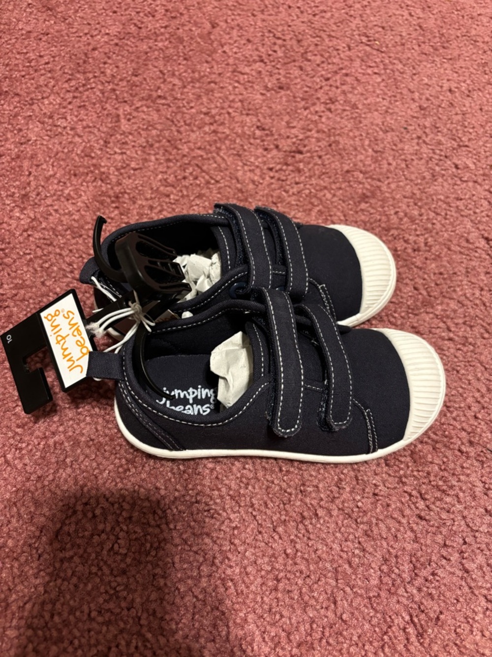 jumping beans Navy Canvas toddler Sneakers size 10